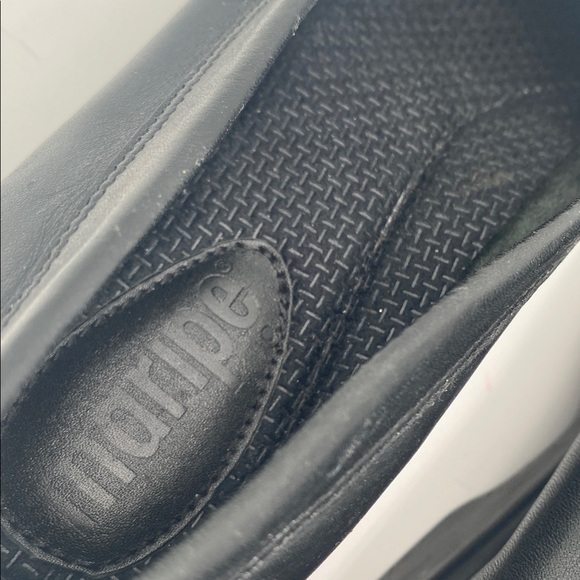 Maripe Black Leather Loafers women 7.5M Tassel Accent casual office retro Y2K - Picture 8 of 12